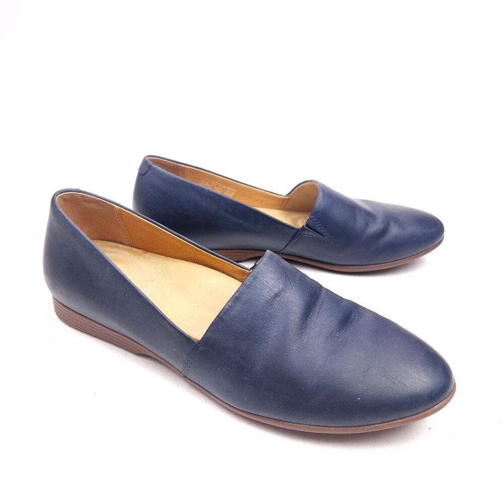 Dansko Larisa Flats, Size 38 US 7.5 Navy, Leather Uppers And Lining, Rubber Sole - Picture 4 of 8